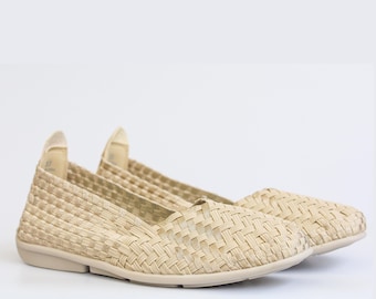 Ballerine fatte a mano, scarpe basse con punta quadrata, scarpe da lavoro comode, scarpe da viaggio ultraleggere, scarpe casual minimaliste, regalo per la moglie