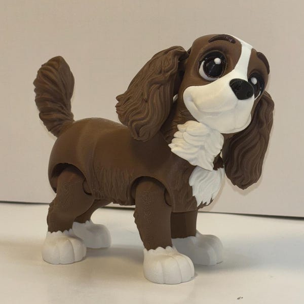 3D printed articulated cocker spaniel
