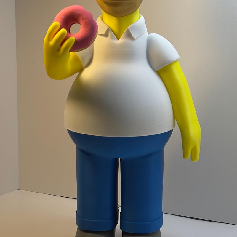 Homer Simpson 3d Printed - Etsy