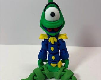 3D Printed Pleakley Figure, Lilo and Stitch Collectible (6.5 inch)