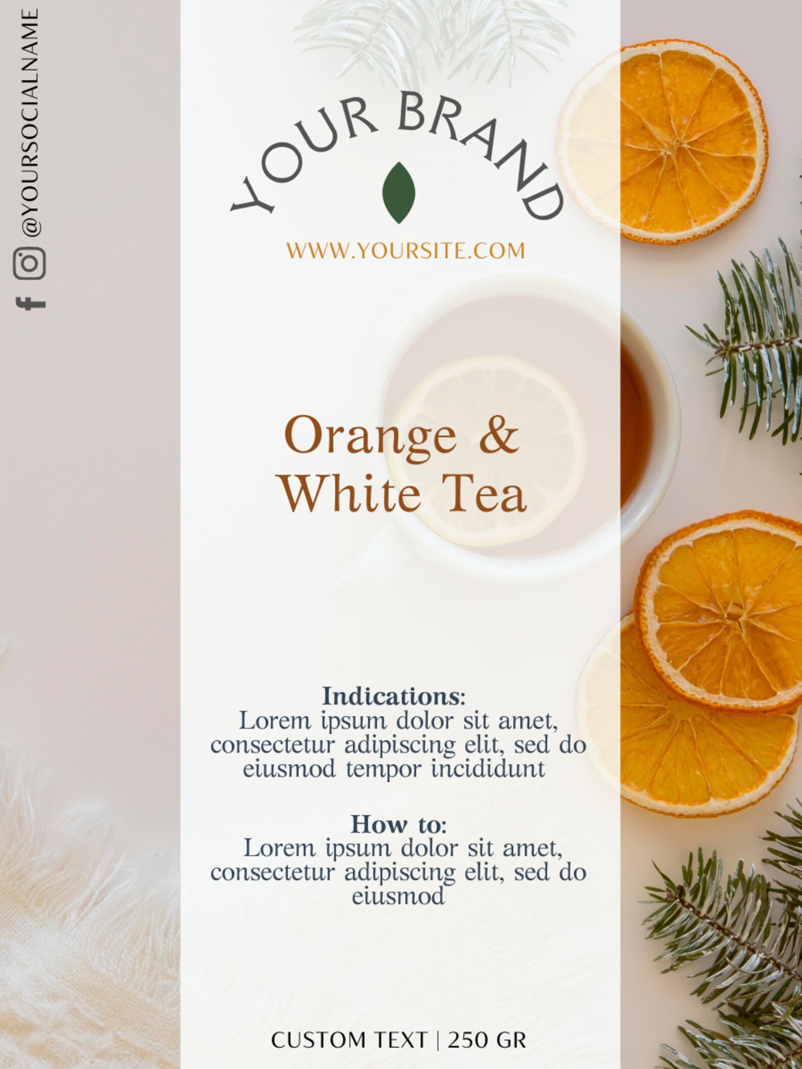 Meant Tea Writing Labels Custom Tea Packaging Label.editable Tea Labels for Kraft Bag or Pouch ...
