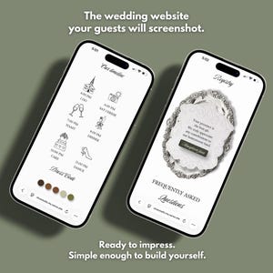 Sage green canva web template