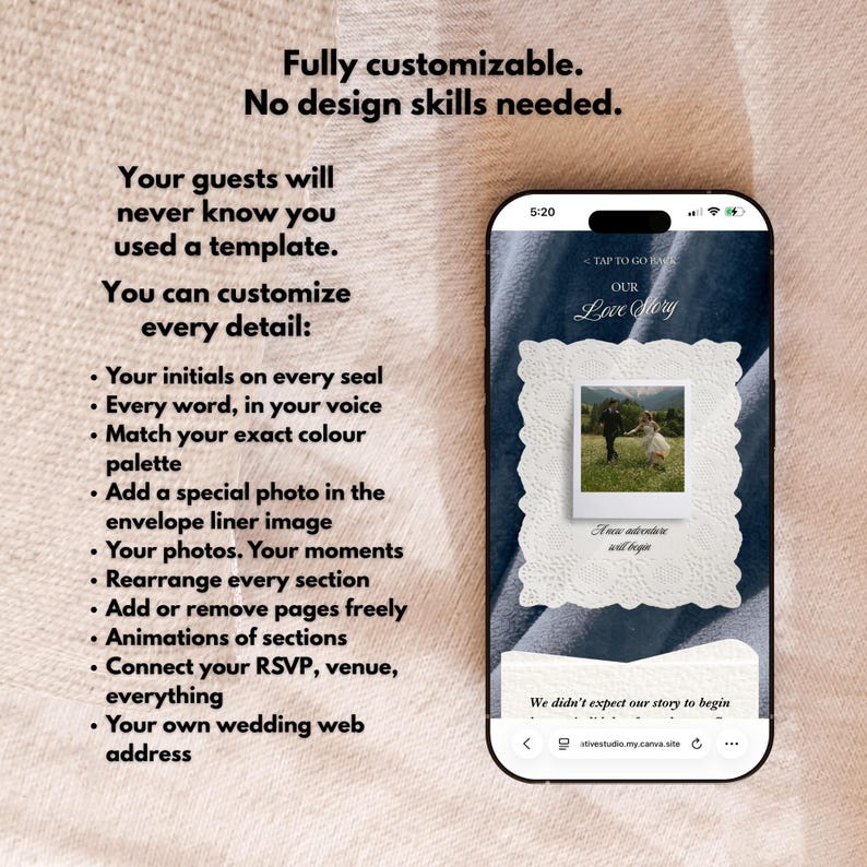 dusty blue canva template