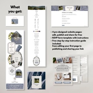 dusty blue website template