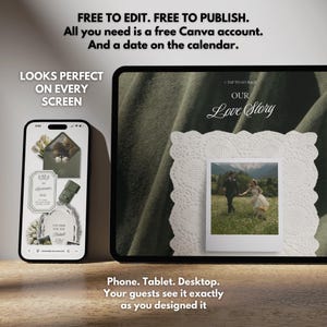 Sage green save the date