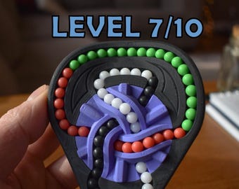 The Taurus (4-Color) | Tactile Twisty Bead Puzzle | Advanced 3D Brainteaser | Handheld Mechanical STEM Puzzle | Ages 14+
