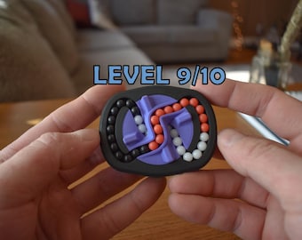 The Infinity (3-Color) | Twisty Bead Puzzle | Advanced 3D Brainteaser and Satisfying Travel Game | Ages 14+