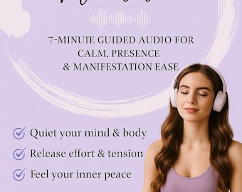 7-Minute Guided Daily Reset Meditation: Calm & Presence (MP3 Digital Download)