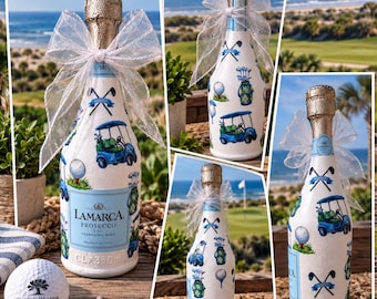 FORE! Mini prosecco decoupage