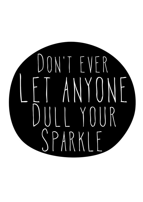 Sparkle wall decor motivational poster wall art prints