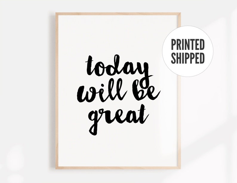 Typography Wall Art Motivational Poster Wall Art Prints Etsy