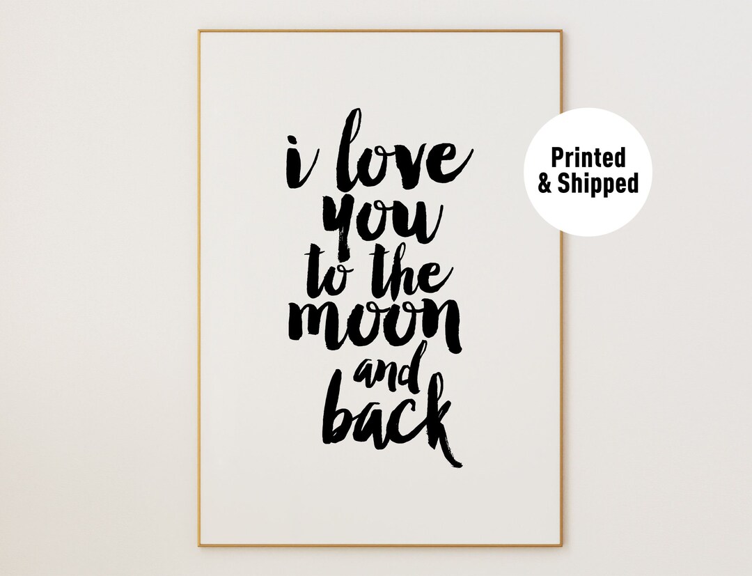 To the Moon and Back Nursery Decor Nursery Wall Art Nursery - Etsy