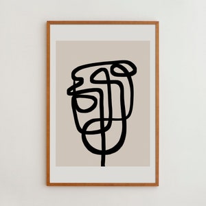 Minimalist Abstract Wall Art | Modern Home Decor | Art Print