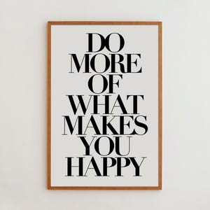 Motivational Print, Minimalist Typography Wall Art - Archival Giclée, Framed Options (Solid Oak, Glass)
