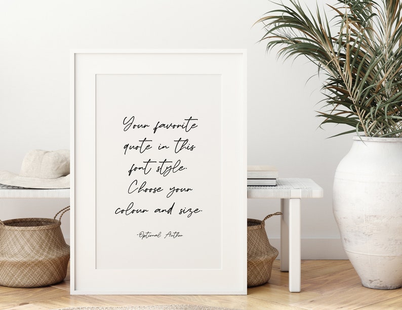 Custom Quote Wall Art Handwriting Sign Living Room Decor Etsy