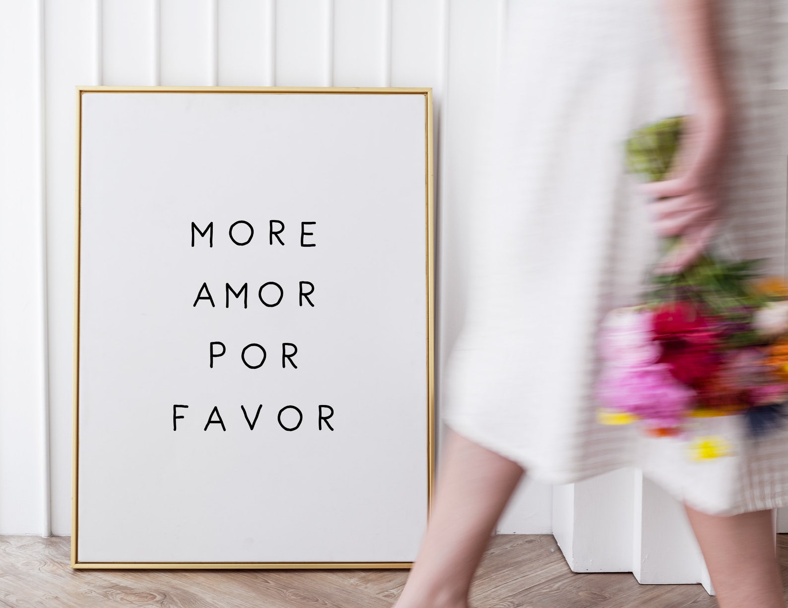 More Amor Por Favor Print Typography poster Black and white Etsy