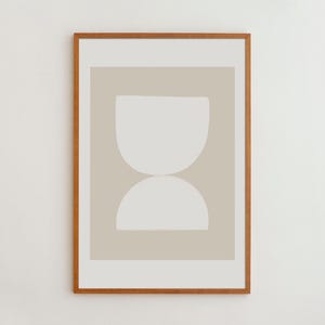 Neutral Wall Art Print for Minimalistic Living Spaces | Modern Poster Design