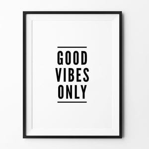 Minimalist Typography Wall Art Decor - High Quality Framed Art Print