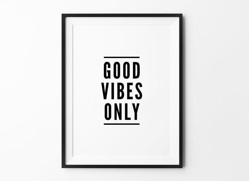 Minimalist Typography Wall Art Decor - High Quality Framed Art Print