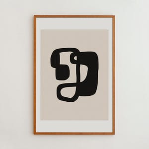 Mid Century Modern Abstract Art Print: Signed Limited Edition