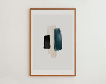 Abstract Art Painting for Minimalist Living Spaces | Modern Home Wall Art Print | High Quality Giclée Poster |