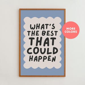 Motivational Quote Poster – Framed Oak, Minimalist Wall Art