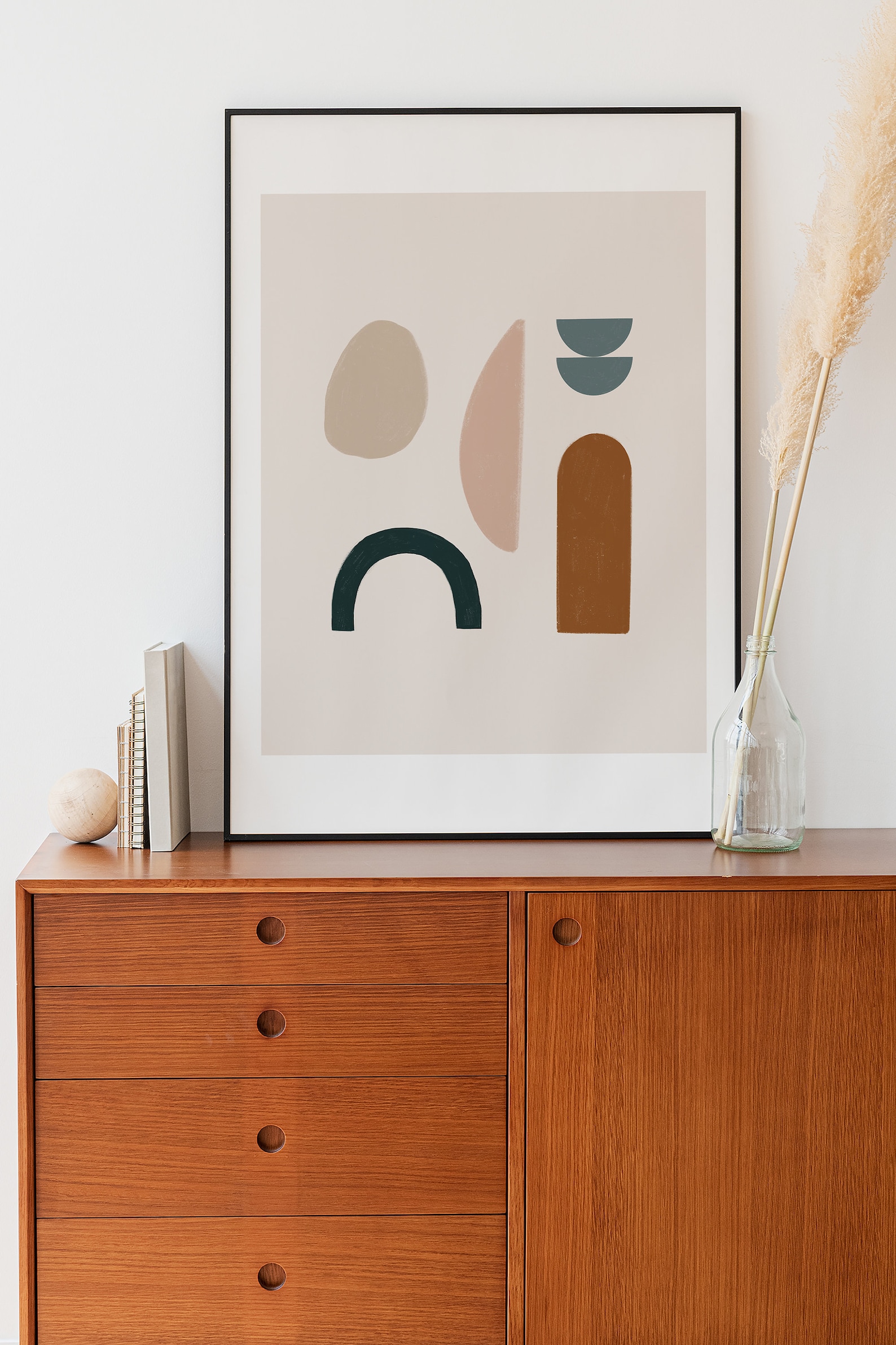 Abstract Wall Art Mid Century Modern Art Geometric Art Etsy