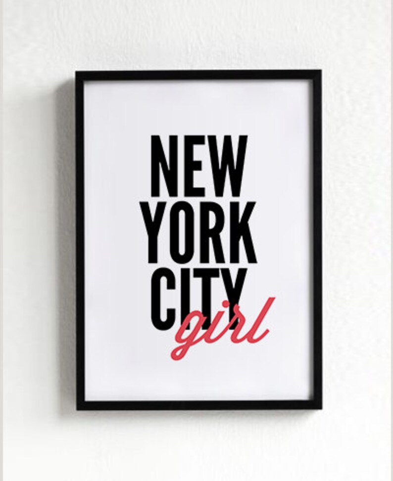 New York Print City Prints City Posters Black and White Etsy
