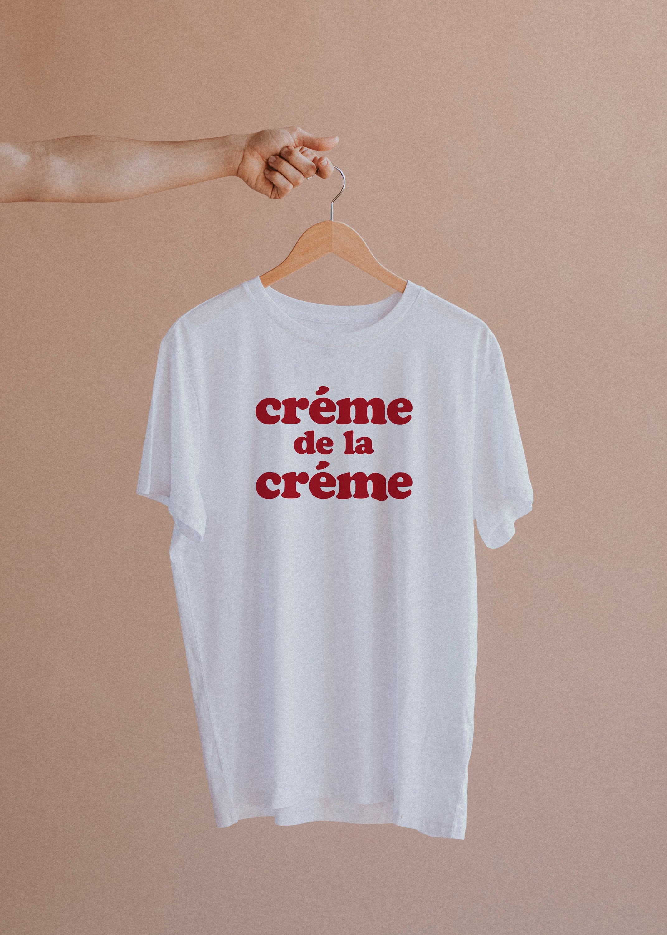Andet Af storm bunker Women's T-shirt Typography Print Tshirt Créme De La - Etsy