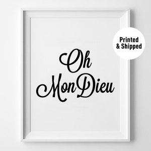 Black and White Prints Handwriting Poster French Quotes - Etsy