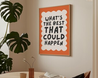 Motivational Quote Poster: Minimalist Home Office Wall Art