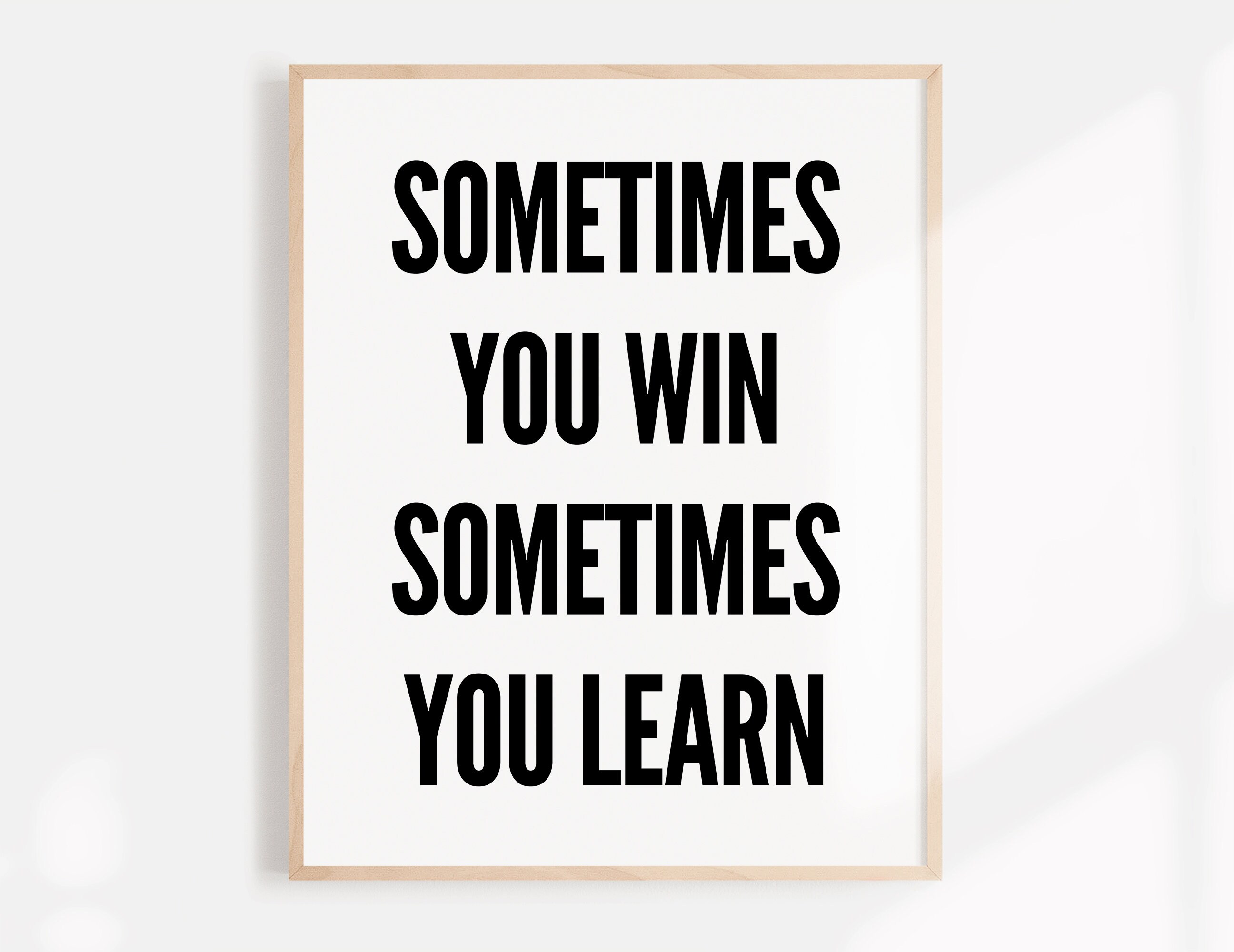 Motiverende citaten Wall Art Prints Quote Prints ZwartWit