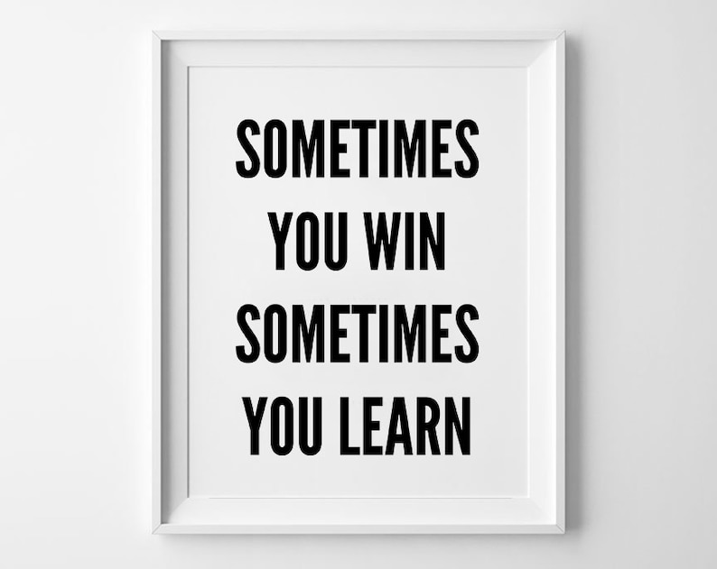 Motiverende citaten Wall Art Prints Quote Prints ZwartWit