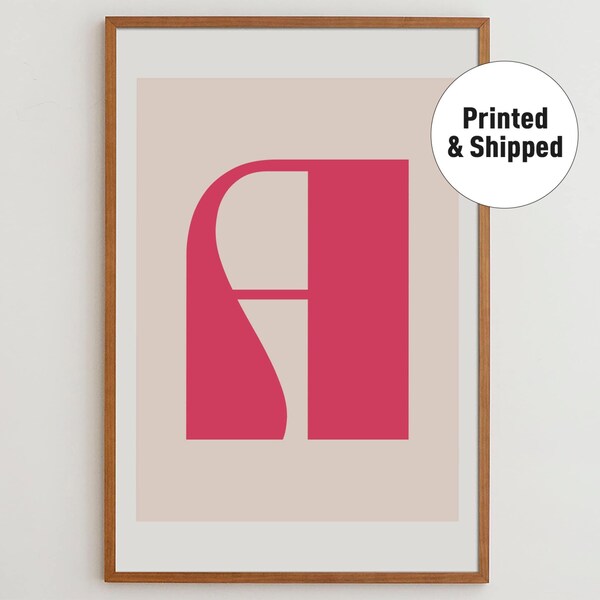 Color Initial Wall Art Etsy