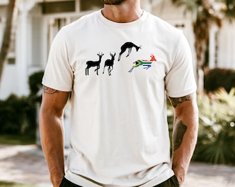 Camiseta de los Springboks con la bandera de Sudáfrica