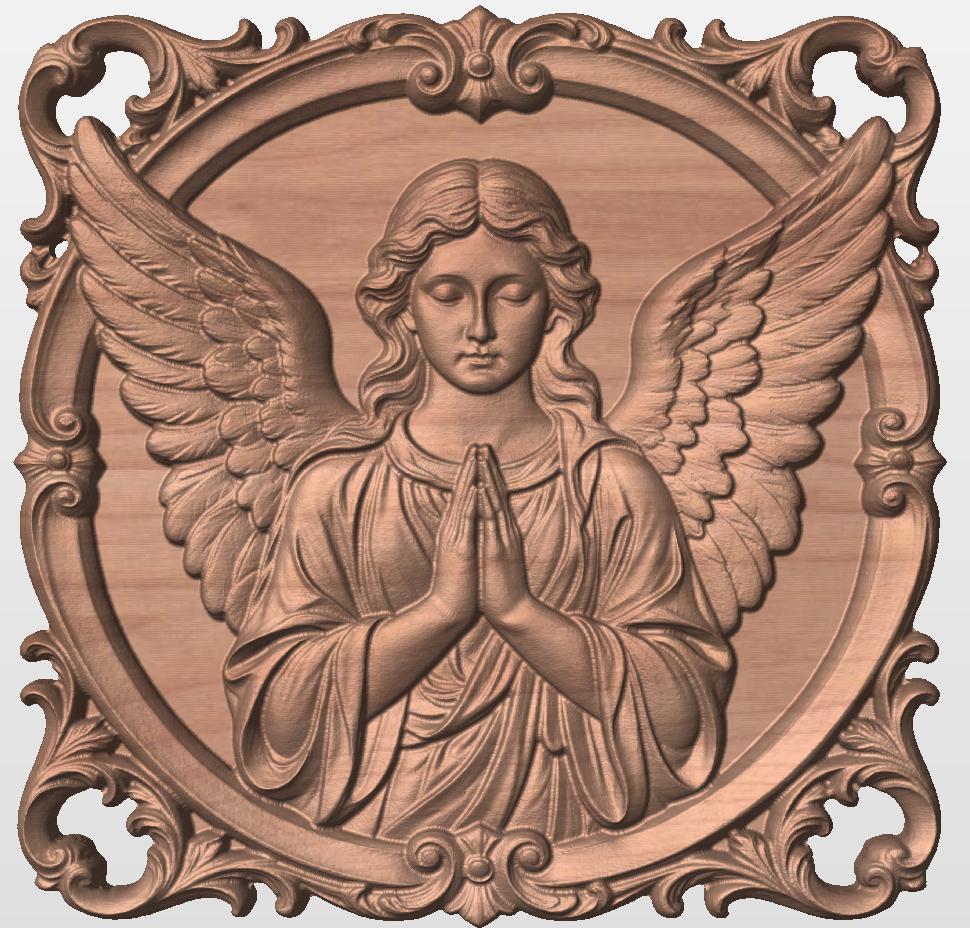 Praying Angel Relief STL File for CNC Router (digital Download) - Etsy