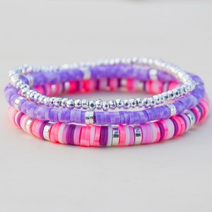Iooleem 2000+pcs Dark Purple Clay Beads, Polymer Clay Beads for Bracelets Making, Clay Beads for Jewelry Making, Clay Beads for Crafts, Bracelet