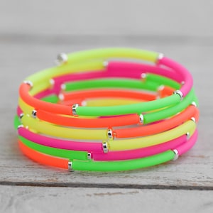 Neon Tube Wrap Bracelet