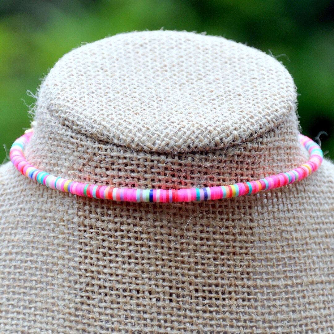 Green Clay Beaded Choker main image 1