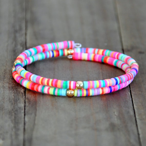 Happy Mix Beaded Wrap Bracelet - Main Image