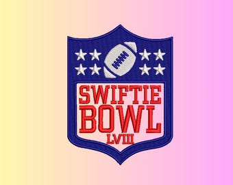 Swiftie Bowl Embroidery Design, Digital Machine Embroidery Files By Royal Stitches Hub, DST, PES