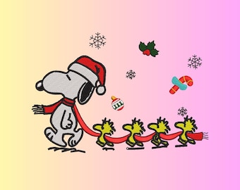 4 Snoopy Embroidery Design, Digital Machine Embroidery Files By Royal Stitches Hub