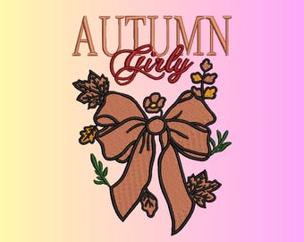 Autumn Embroidery Design, Digital Machine Embroidery Files By Royal Stitches Hub, Convert to DST