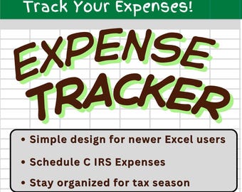 EASY Expense Tracker (Digital Download)