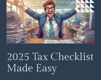 2025 Tax Checklist (Digital Download)