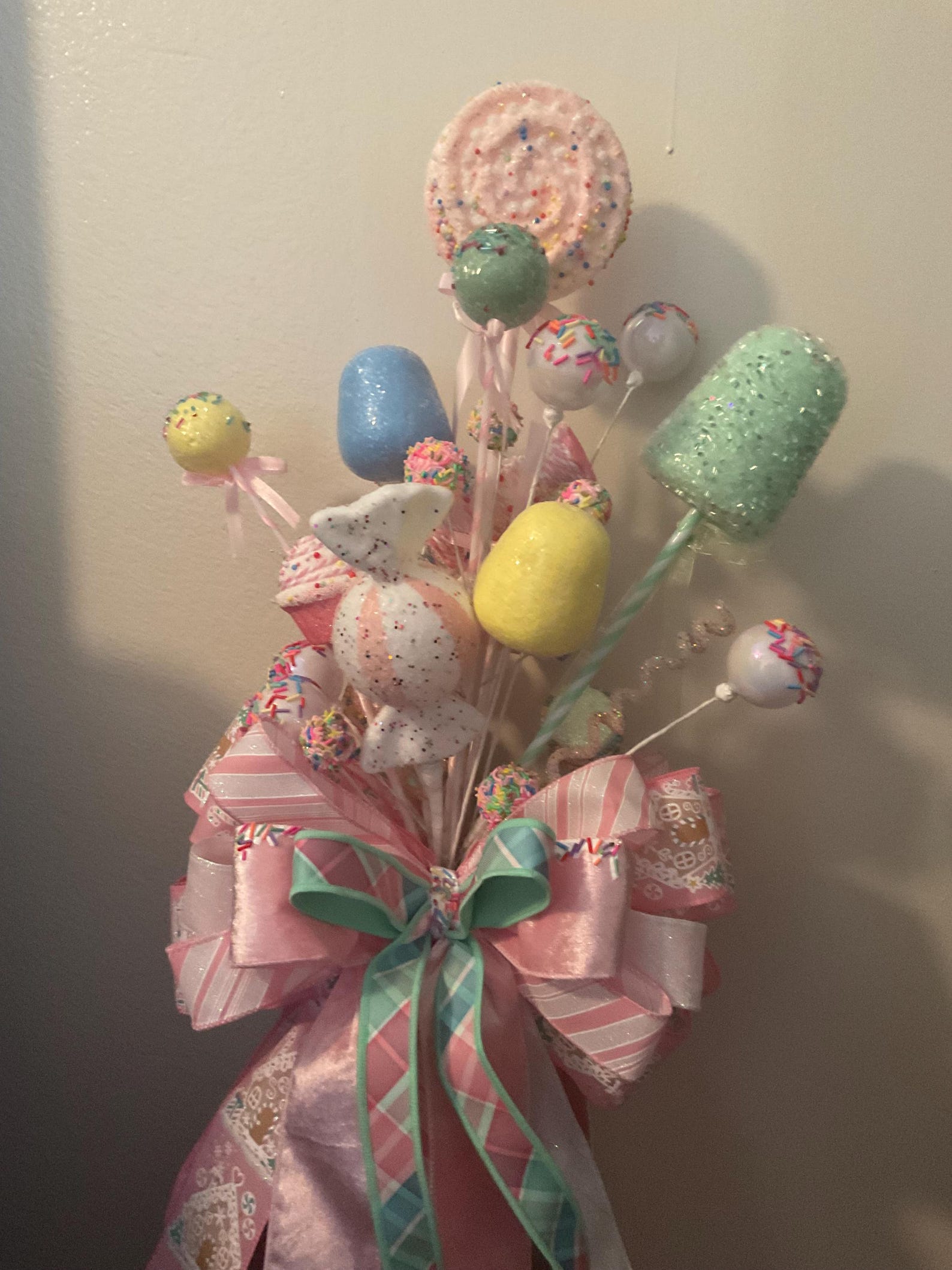 Handmade Whimsical Pastel Candyland Christmas Tree Topper - Etsy