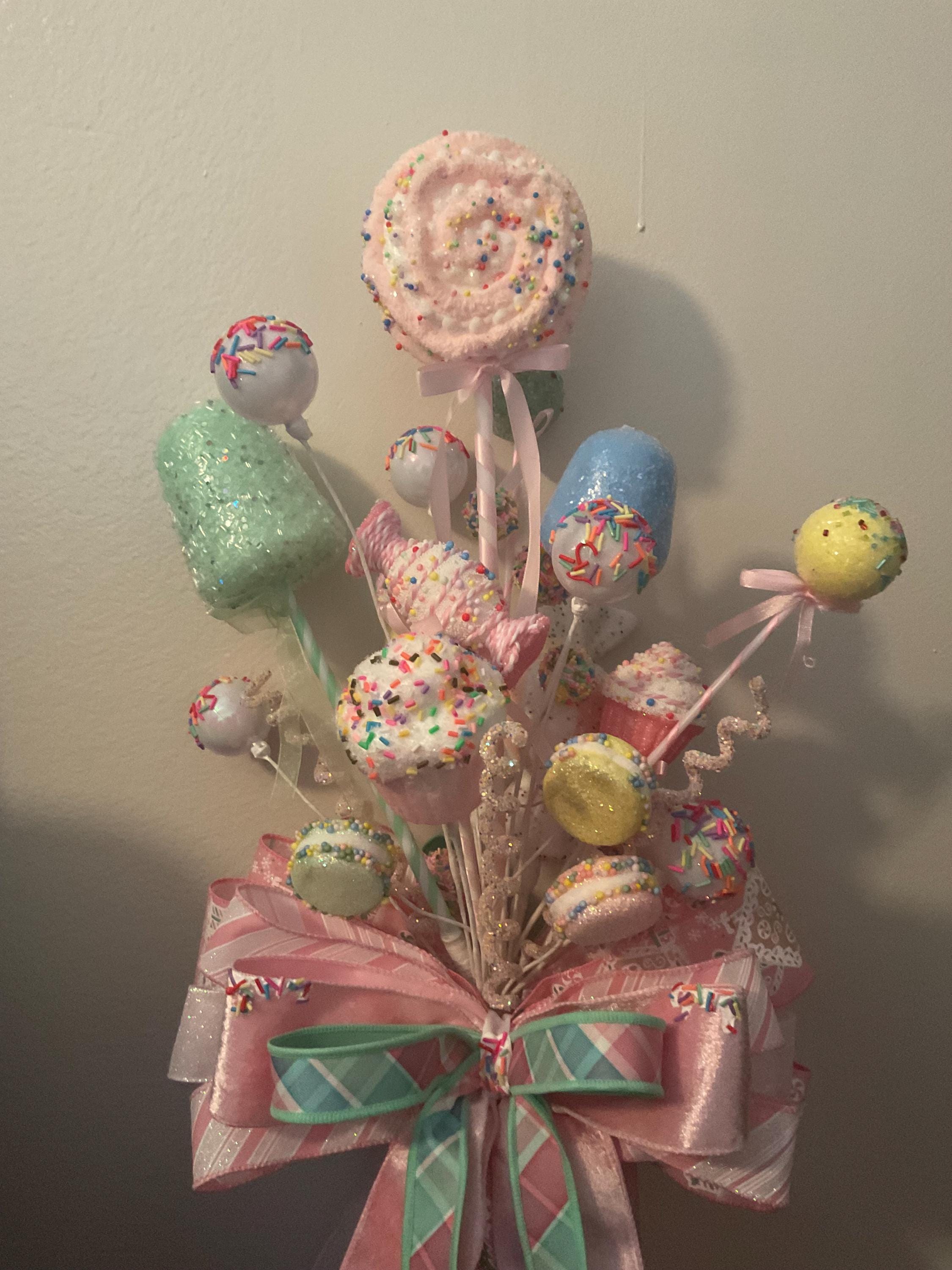 Handmade Whimsical Pastel Candyland Christmas Tree Topper - Etsy