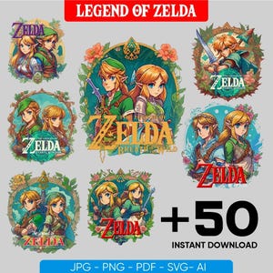 Paquete de imágenes prediseñadas PNG de héroes de fantasía, 50 archivos de arte para juegos de fantasía / Descarga digital