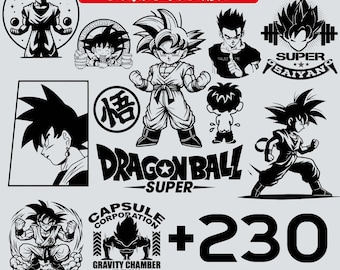 Pacote Mega de SVGs de Guerreiros de Anime | Arquivos de Corte de Mangá, Cricut e Laser