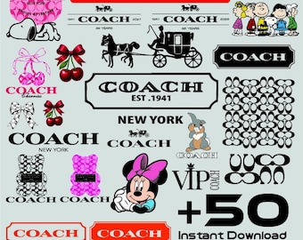 Pacote de luxo com 50 designs em SVG, clipart de moda chique, arquivos elegantes em estilo monograma para máquinas de corte.